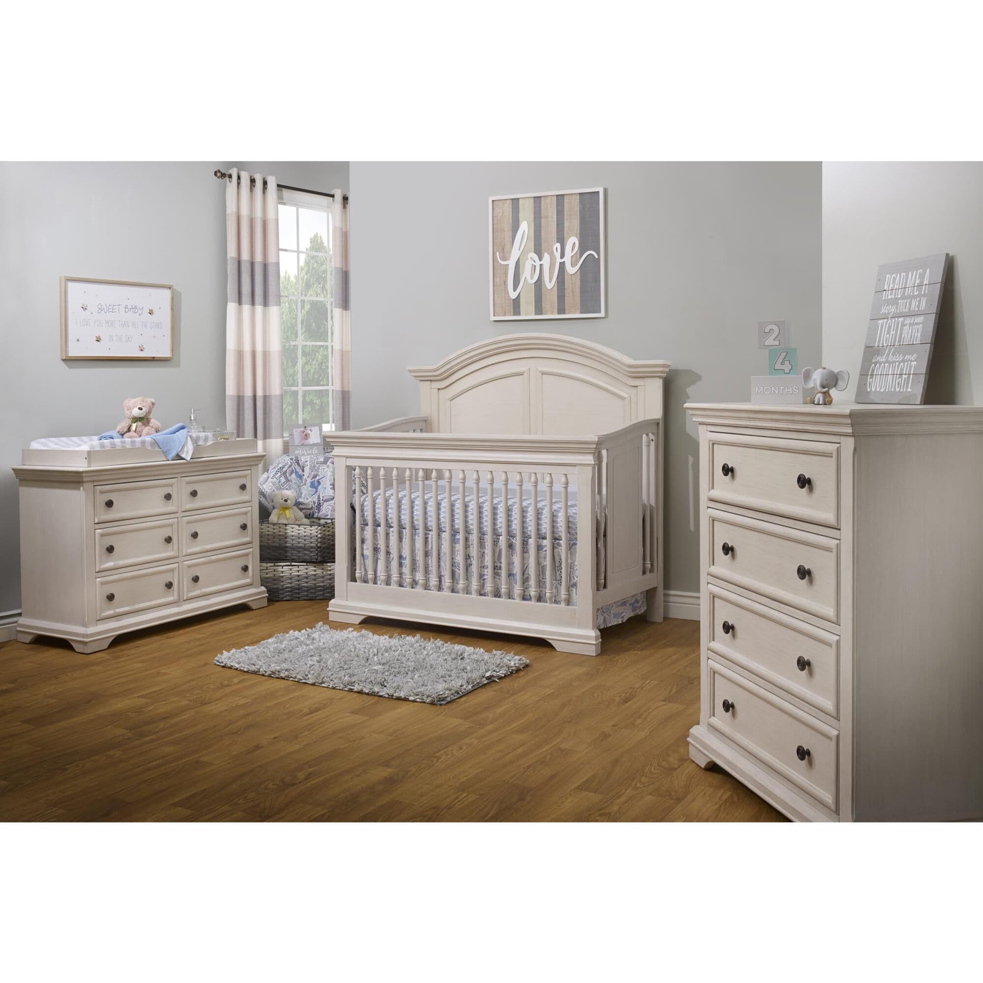 Sorelle Portofino High Arch Crib in Brushed Ivory NFM