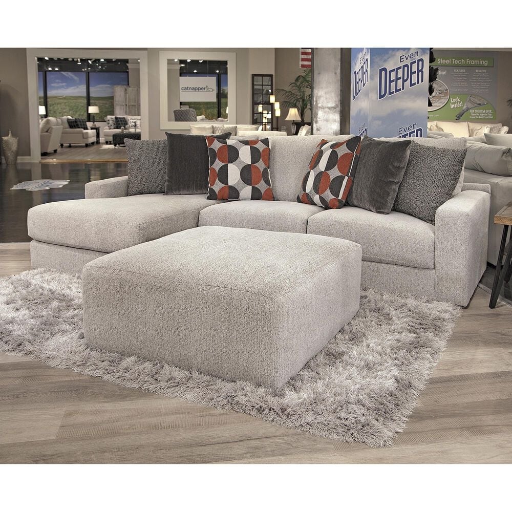 Hartsfield Arlo Cocktail Ottoman in Oyster, , large