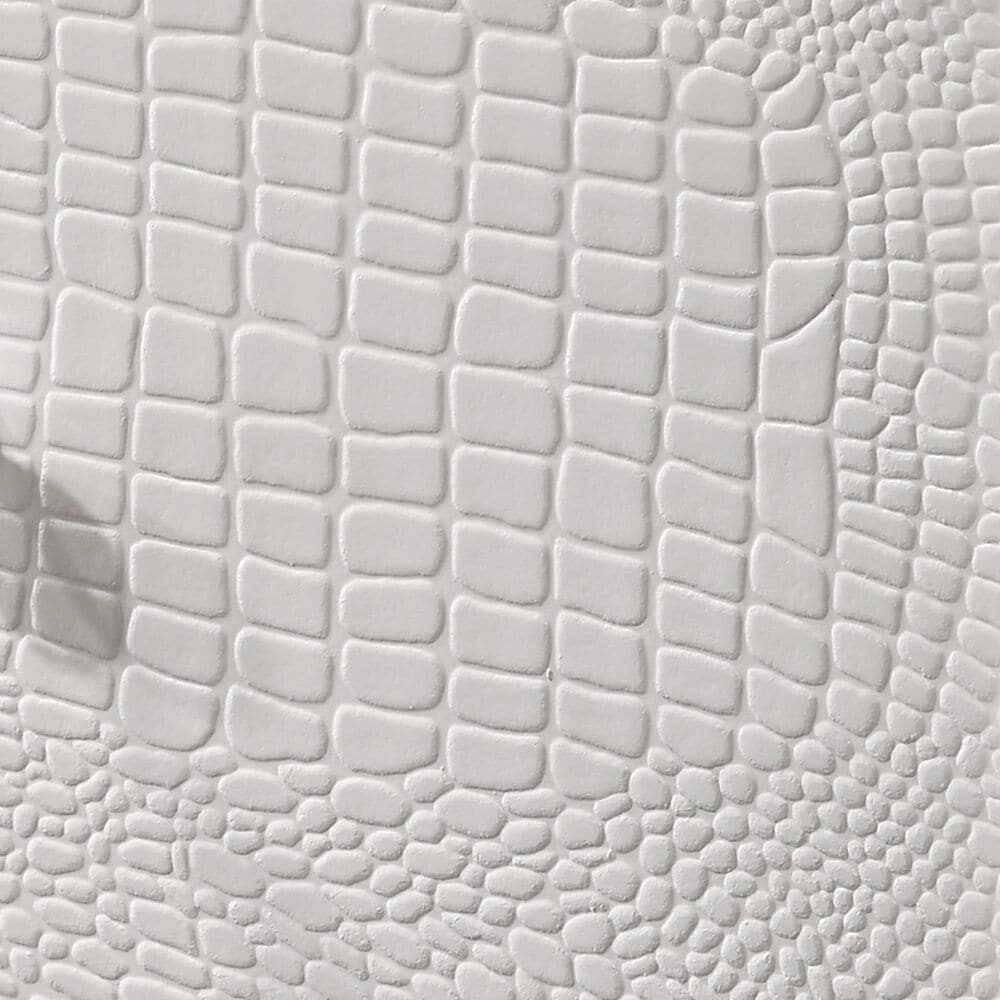 Crown Mark Lyssa Twin Bed with Nightstand in White, , large