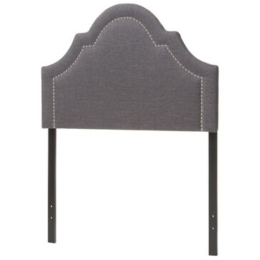 Baxton Studio Twin Headboard in Dark Grey, , large
