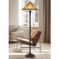 Cal Lighting 60" Tiffany Floor Lamp in Matt Black, , large