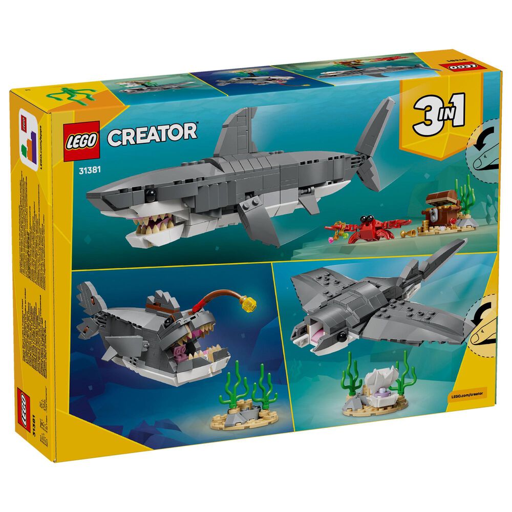 LEGO Creator Fierce Shark with a Treasure Chest Building Set, , large