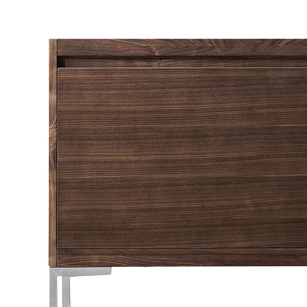 James Martin Vanities Mantova 31.5&quot; Single Vanity Cabinet in Mid-Century Walnut and Brushed Nickel, , large
