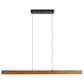 Golden Lighting Silva 1-Light Pendant in Black and Walnut, , large