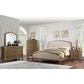Golden Wave Furniture Interlude King Upholstered Bed in Sandstone Buff, , large