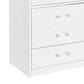 Pacific Landing Danbury 3-Drawer Makeup Vanity Set in White High Gloss, , large