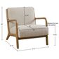 Hearth and Haven Novak Lounge Chair in Cream, , large