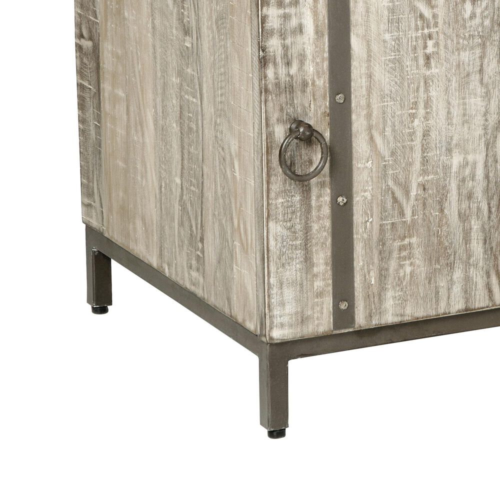 Ashley Laddford Accent Cabinet in Antique Brown and Whitewash, , large