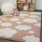 Balta Rugs Clouds 5"3" x 7" Pink Kids Area Rug, , large