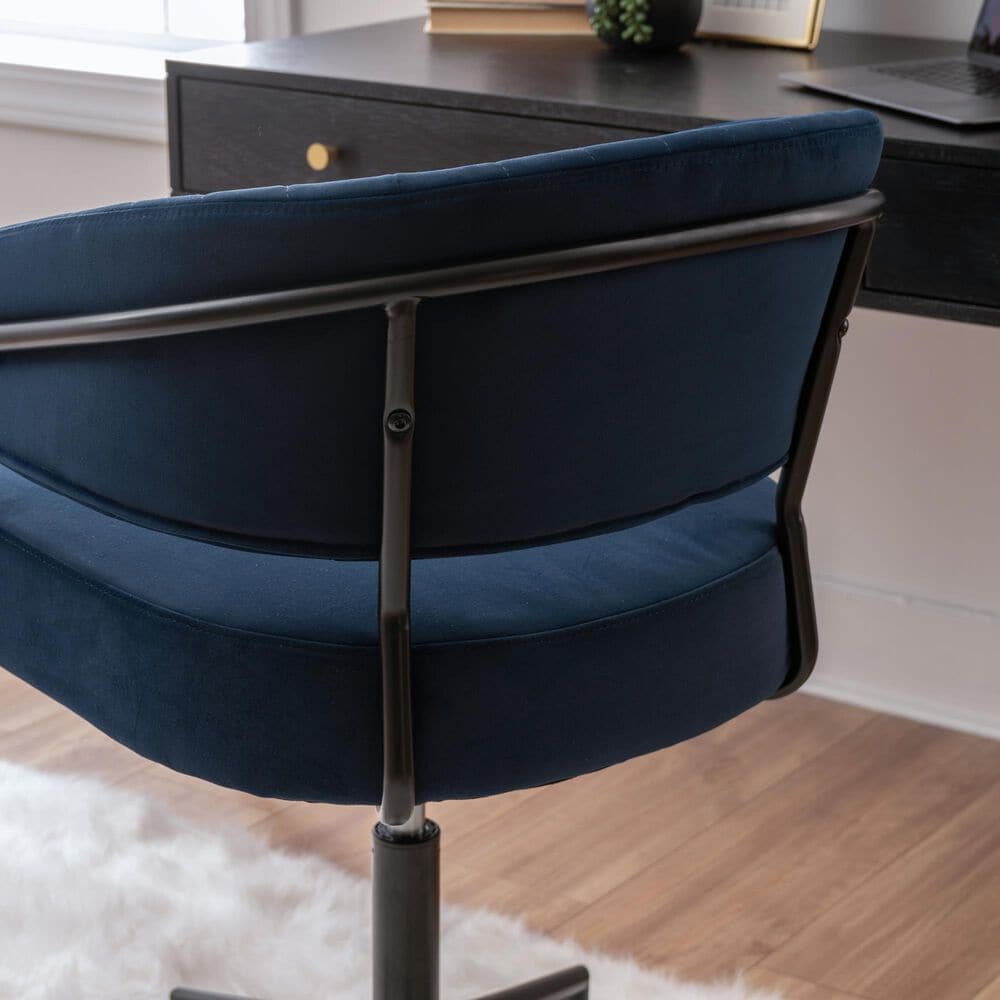 Linon Home Decor Prestwick Office Chair in Navy, , large