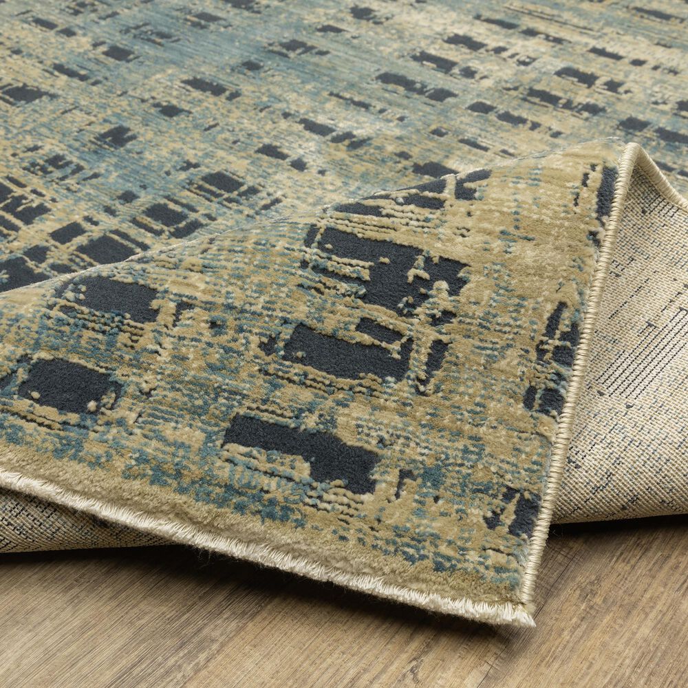Oriental Weavers Reed RE07B 9&#39;10&quot; x 12&#39;10&quot; Beige and Blue Area Rug, , large