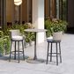 Zuo Modern Midnight Wave Patio Barstool in White, , large