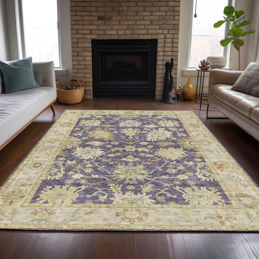 Dalyn Rug Company Hatay HY2 1&#39;8&quot; x 2&#39;6&quot; Eggplant Area Rug, , large