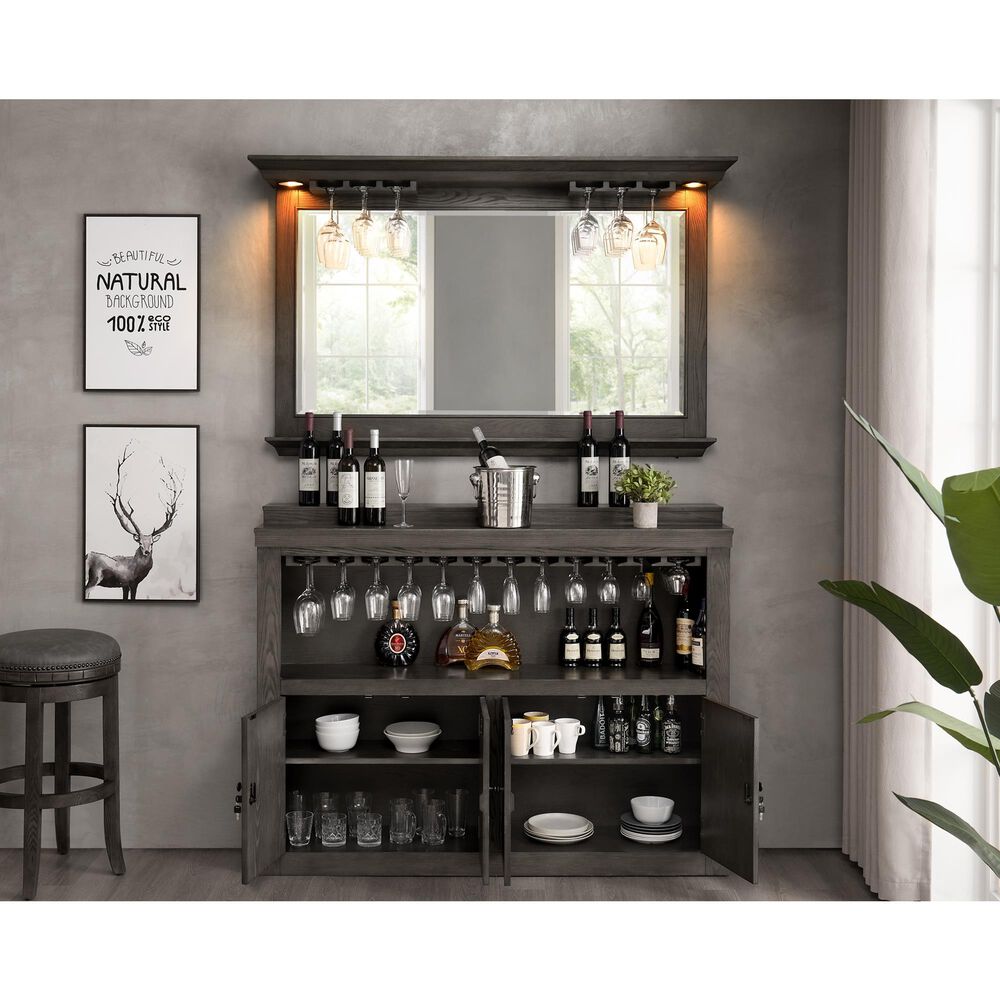IMPERIAL Bixby Bar Back and Mirror in Charcoal, , large