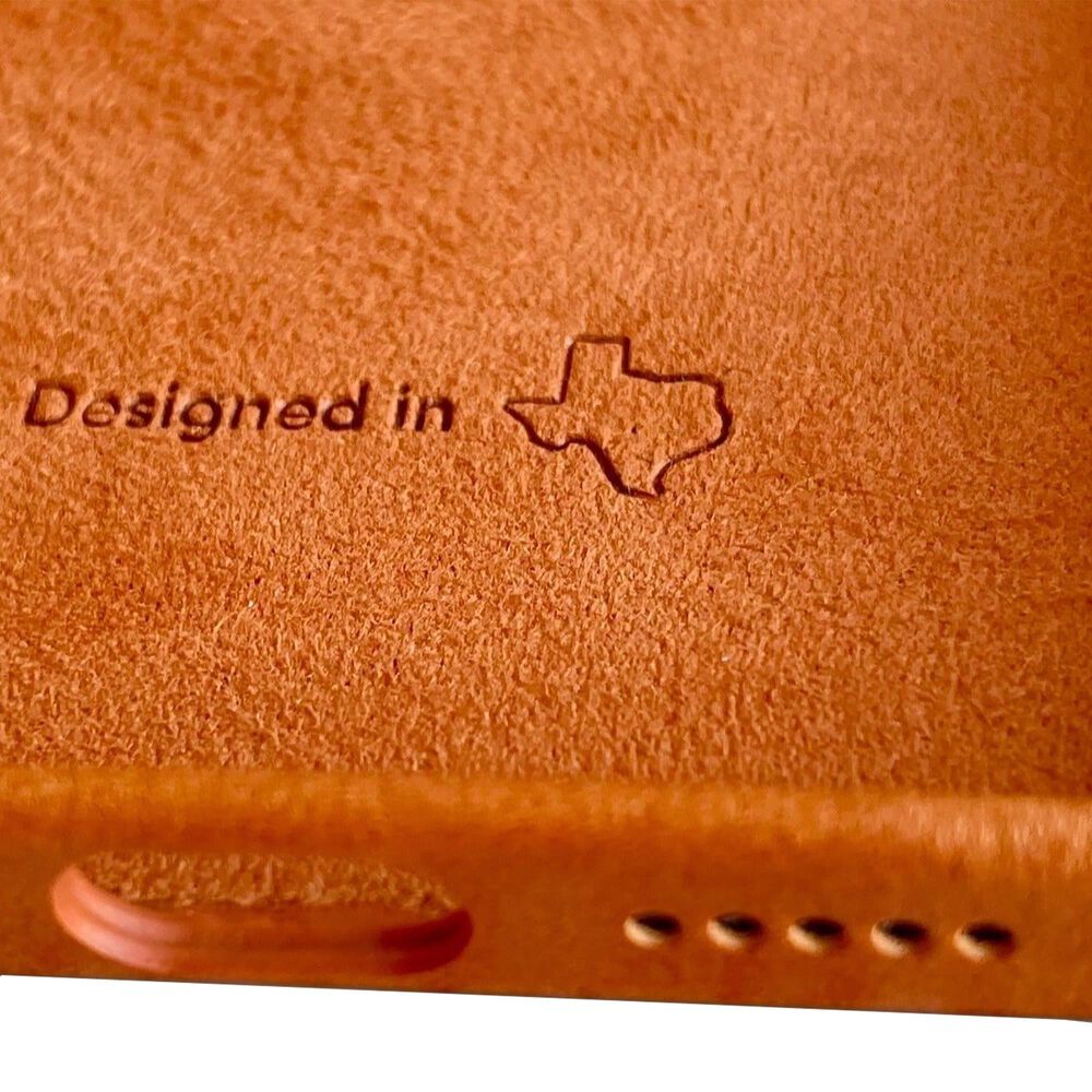 Bluebonnet Cases Leather iPhone 17 Pro Max Wallet Case - Saddle Tan, , large