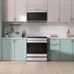 Samsung Bespoke Bespoke 2.1 Cu. Ft. Smart Over-The-Range Microwave with Auto-Dimming Glass Touch Controls and LCD Display in White Glass, , large
