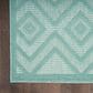 Nourison Versatile 2" x 4" Aqua and Teal Indoor/Outdoor Area Rug, , large