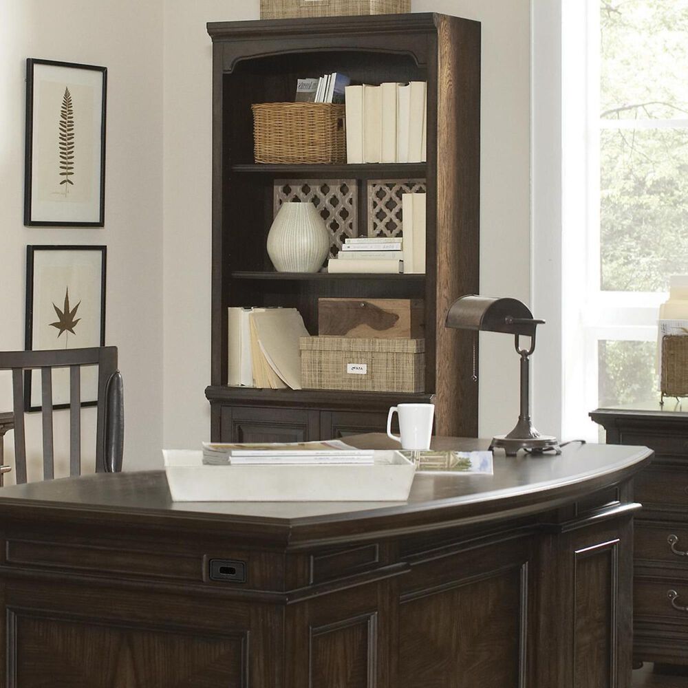 Riva Ridge Essex Door Bookcase in Molasses Brown, , large