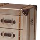 Baxton Studio Naylor 3-Drawer Cabinet in Matte Bronze, , large