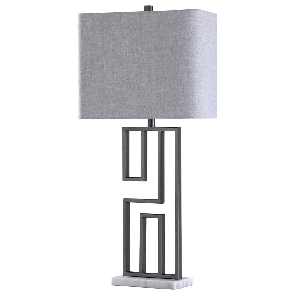 Flair Industries Metal Table Lamp with Marble Base in Volare, , large