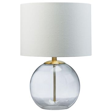 Ashley Samder Table Lamp in Clear and Brass, , large