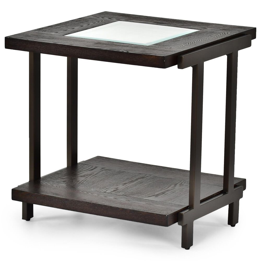 Steve Silver Furniture Terrell End Table in Smoky Brown, , large