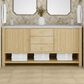 James Martin Vanities Marigot Single 72" Double Vanity in Sun-washed Oak with 3 cm Arctic Fall Solid Surface Top, , large