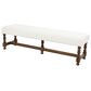 Maple and Jade Home Bench with Turned Legs in Varnished Brown, , large