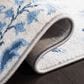 Safavieh Martha Stewart Damask 3" x 5" Cream and Blue Area Rug, , large
