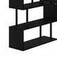 HOMLUX 5-Tier Shelves L-Shape Computer Desk in Americano and Black, , large