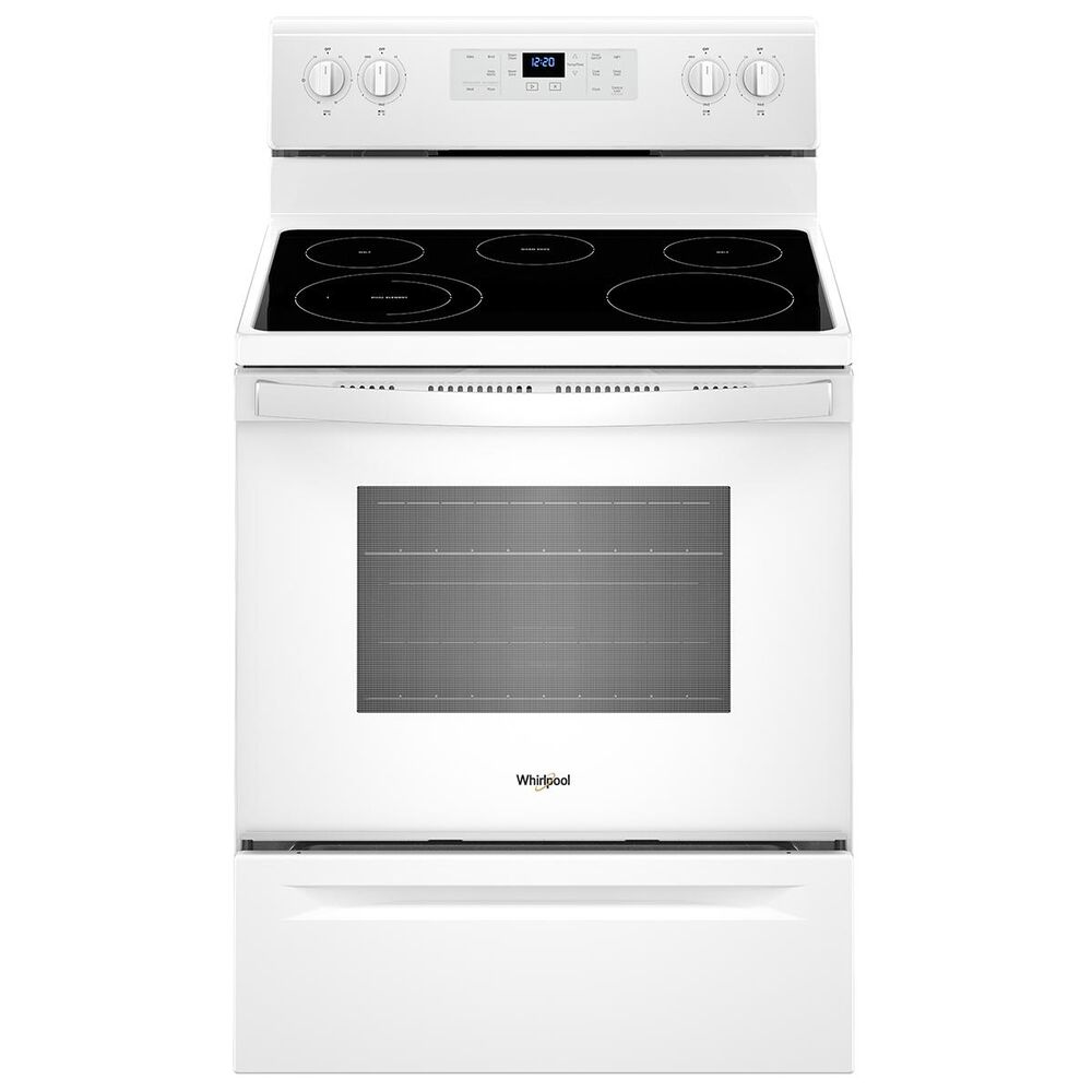 Whirlpool 30" Free-Standing Electric Range in White, , large