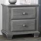 Oxford Baby Kenilworth 2-Drawer Nightstand in Graphite Gray, , large