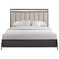 Sterling Timber Elure King Upholstered and Strap Panel Bed with Dresser and Nightstand in Peppercorn, , large