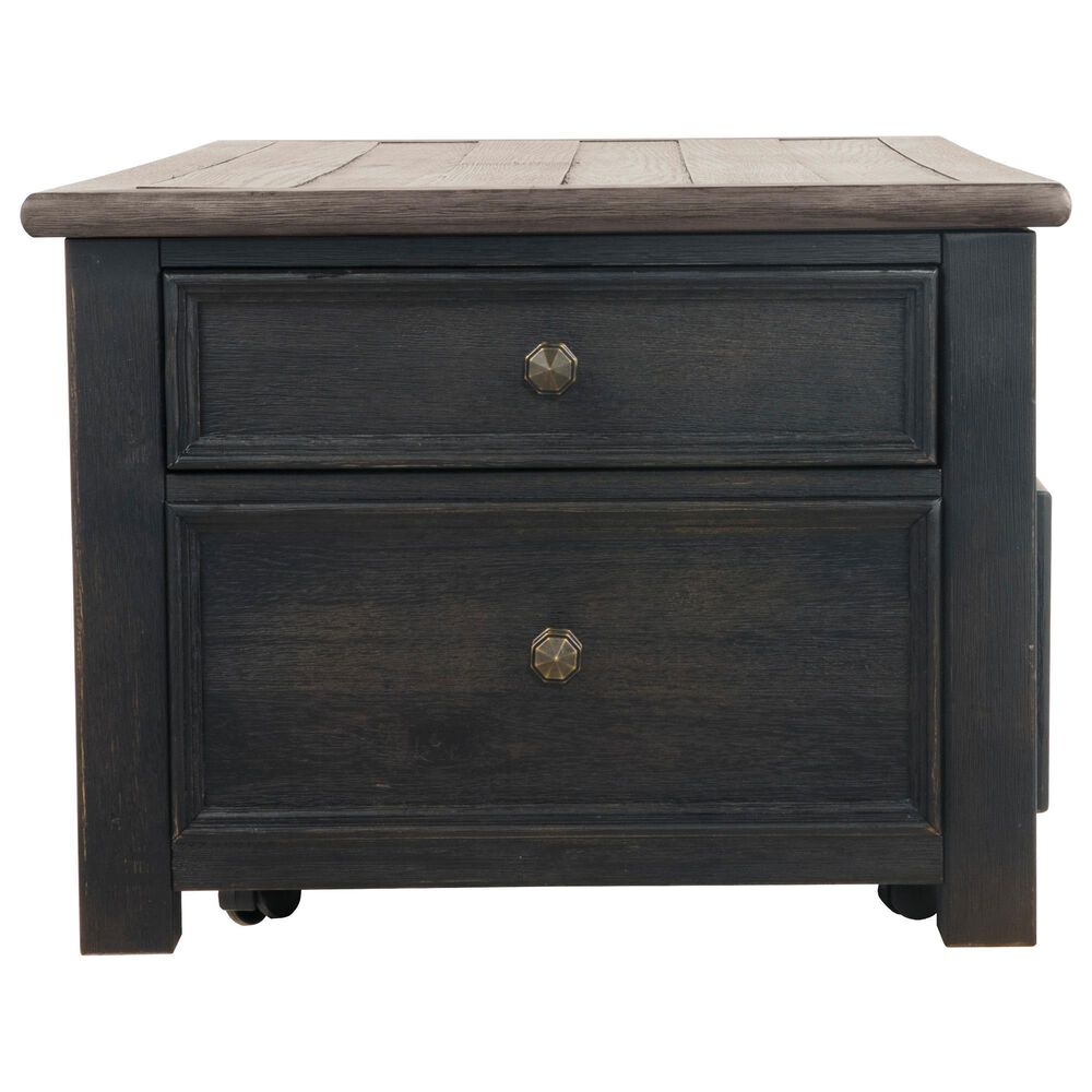 Ashley Tyler Creek Lift Top Coffee Table in Grayish Brown/Black, , large