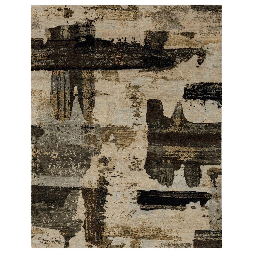 Stacy Garcia Home Depiction Annora 9" x 12" Neutral Area Rug, , large