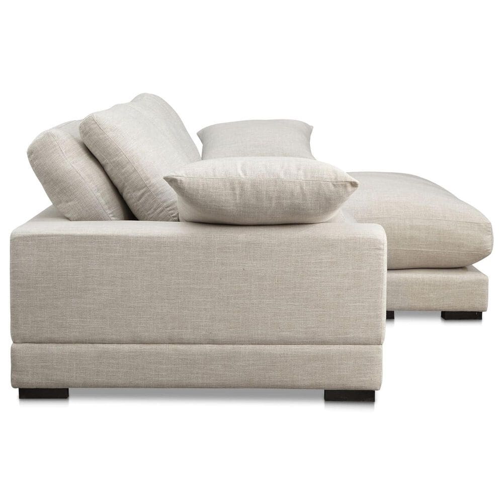 Moe&#39;s Home Collection Plunge 2-Piece Stationary Sectional in Sahara, , large
