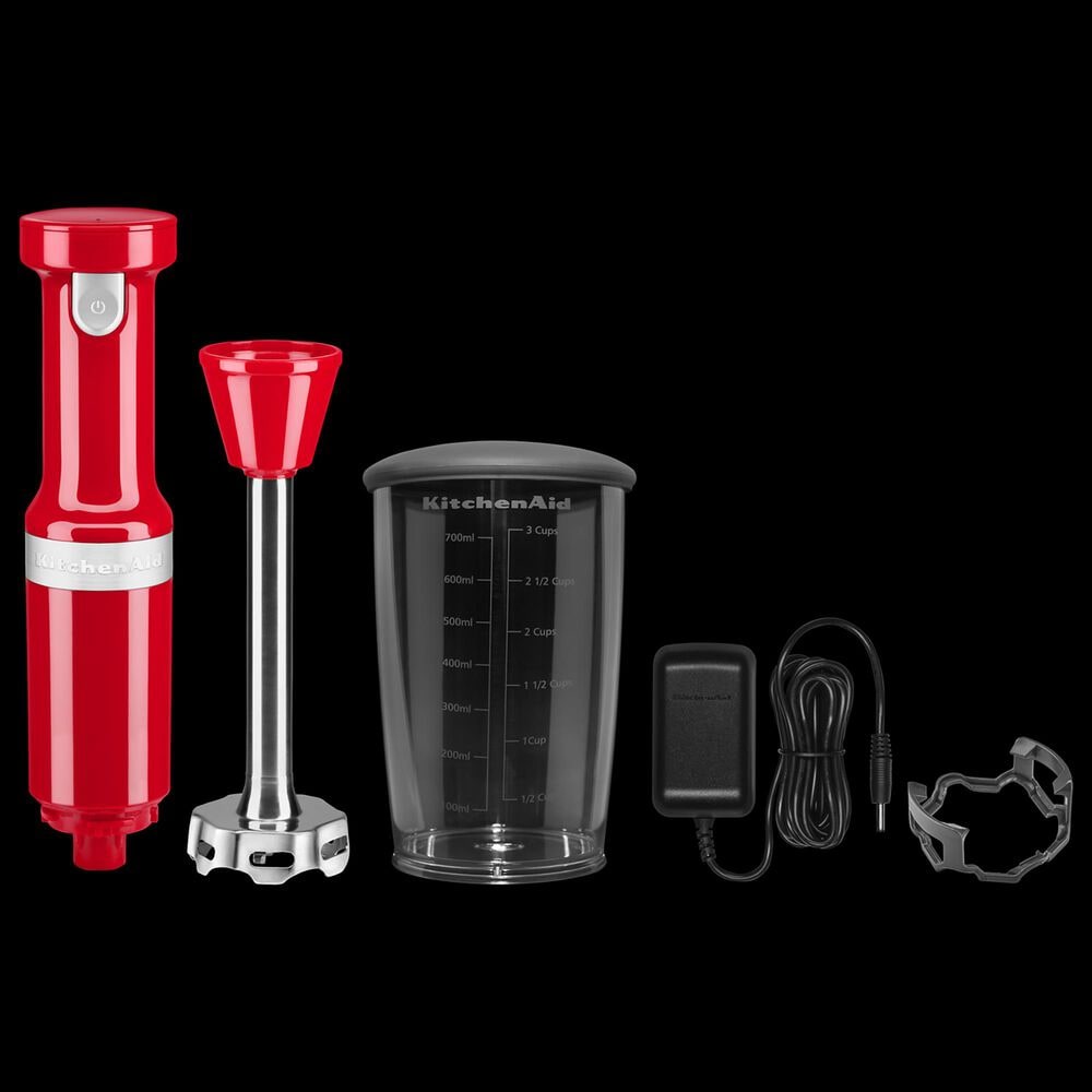 KitchenAid Cordless Variable Speed Hand Blender in Passion Red Nebraska Furniture Mart