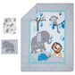 Lambs and Ivy Jungle Fun 3-Piece Bedding Set in Gray, Blue and White, , large