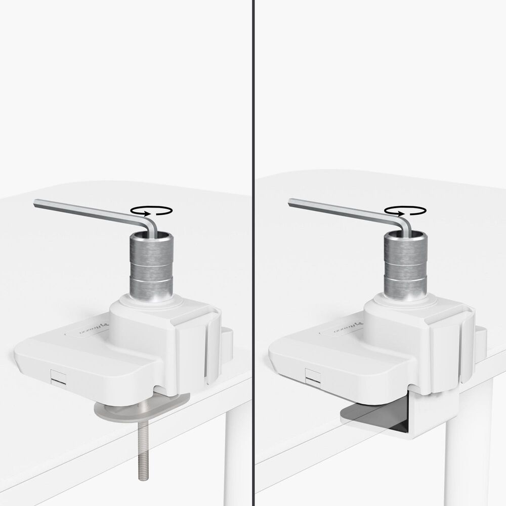 Arozzi Alzare Neo Pro Single Gas Spring Monitor Arm White, , large