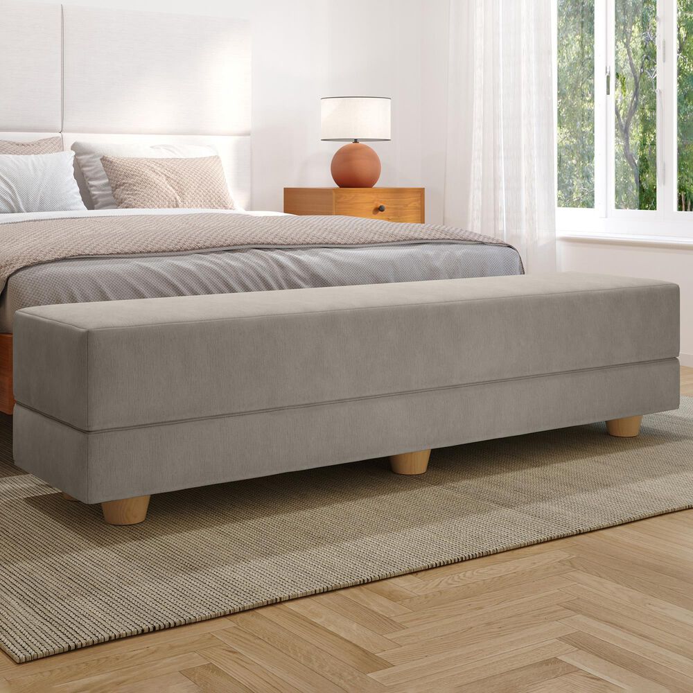 Jaxx Camden Twin Fold-Out Bench in Grey, , large