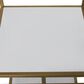 Maple and Jade 4-Shelf Cube Storage Shelving Unit in Satin Gold and White Marble, , large