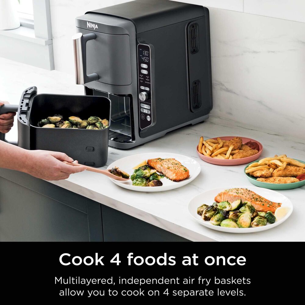 Ninja DoubleStack XL 2 Basket Multi Rack Air Fryer in Gray, , large