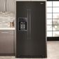 Whirlpool 28.7 Cu. Ft. Freestanding Side by Side Refrigerator in Black Stainless, , large