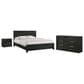 Mayberry Hill South Bend King Panel Bed with Dresser and Nightstand in Black, , large