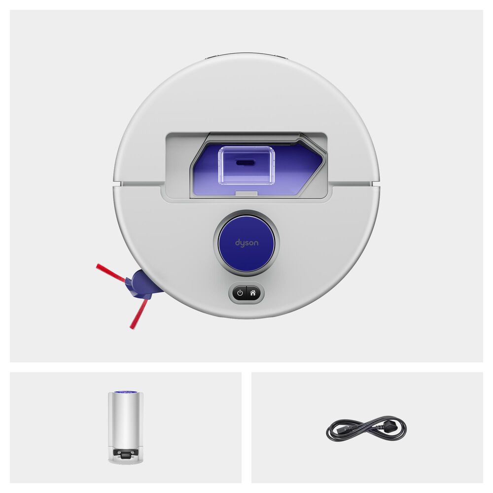 Dyson R1 Nurovi Dry Robot Vacuum in Silver and Vinca Blue, , large