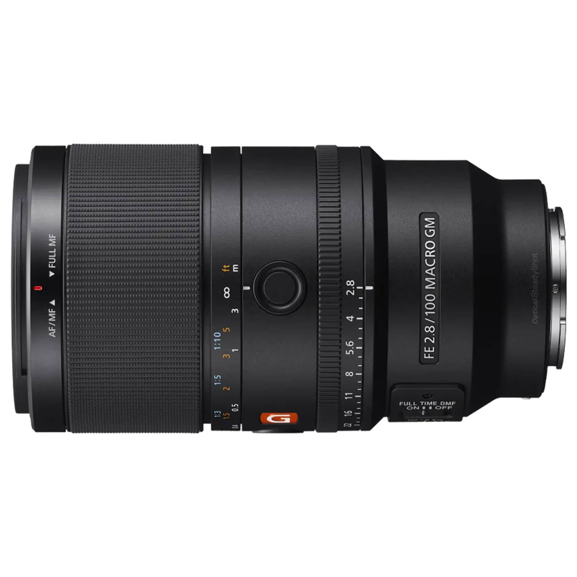 Sony FE 100mm f/2.8 G Master Prime Macro Lens in Black