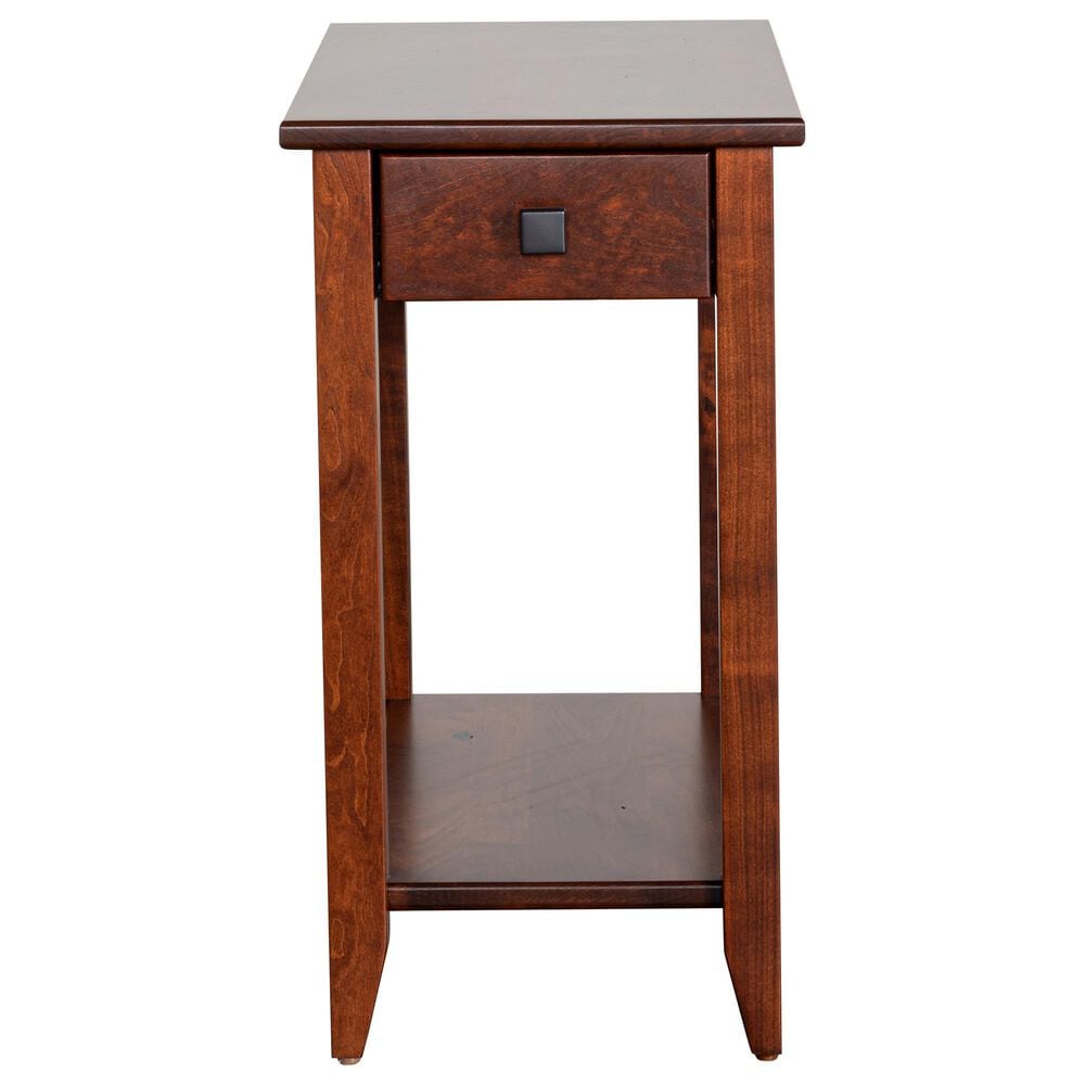 Y &amp; T Woodcraft Sienna Shaker Chairside Table in Michaels Cherry, , large