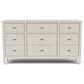 Riverside Furniture Carmella 4 Piece Queen Platform Panel Bedroom Set in Pebble Oak, , large