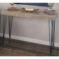 Uma Enterprises Modern Console Table in Brown and Charcoal Black, , large