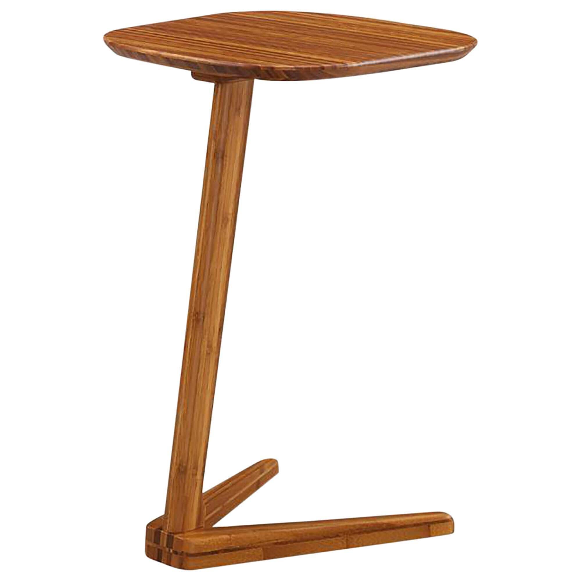 Natural Bamboo Furnishings Side Table in Amber